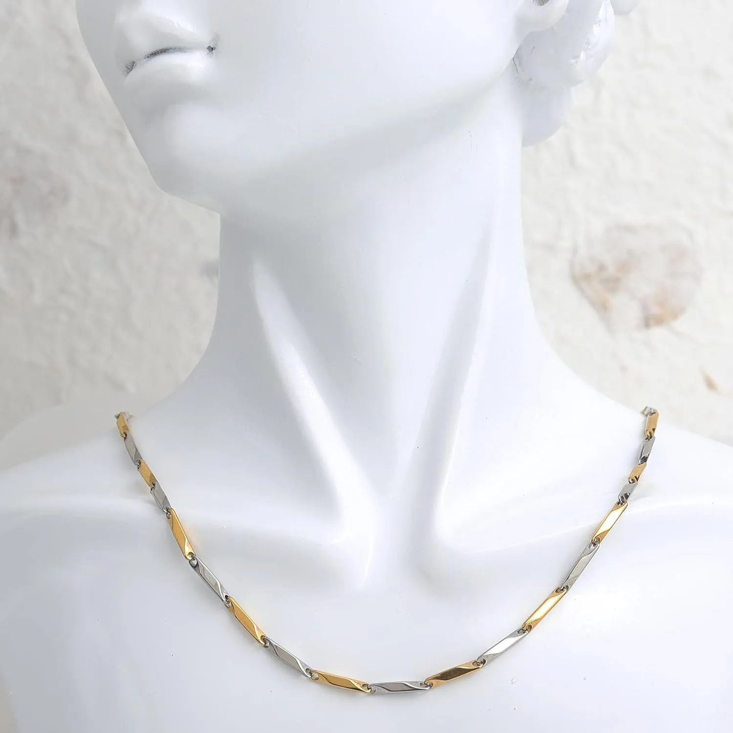 Jean Beau Gold Choker Necklace for Women, Simple 18K Gold Plated Adjustable Link Chain Prom Jewelry Gifts
