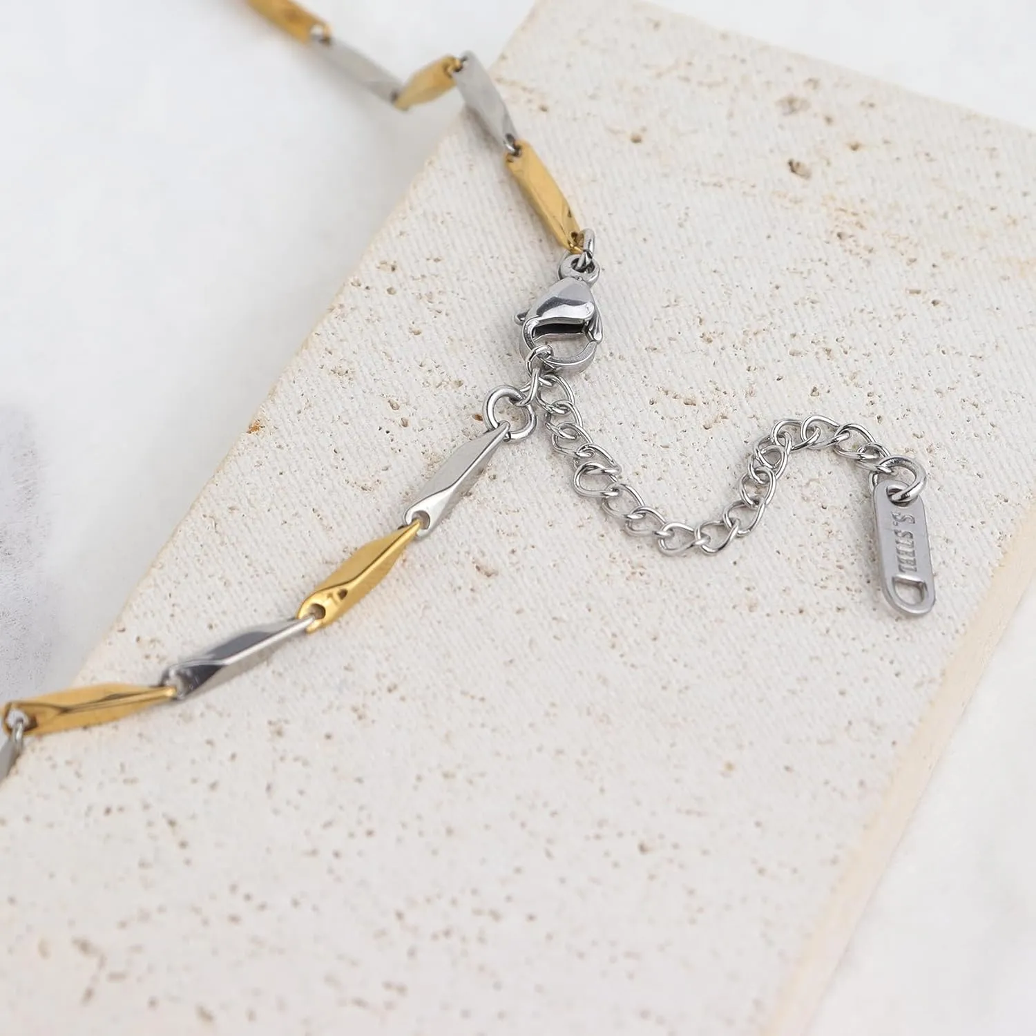 Jean Beau Gold Choker Necklace for Women, Simple 18K Gold Plated Adjustable Link Chain Prom Jewelry Gifts