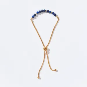 Jessa Adjustable Bracelet |Lapis Lazuli