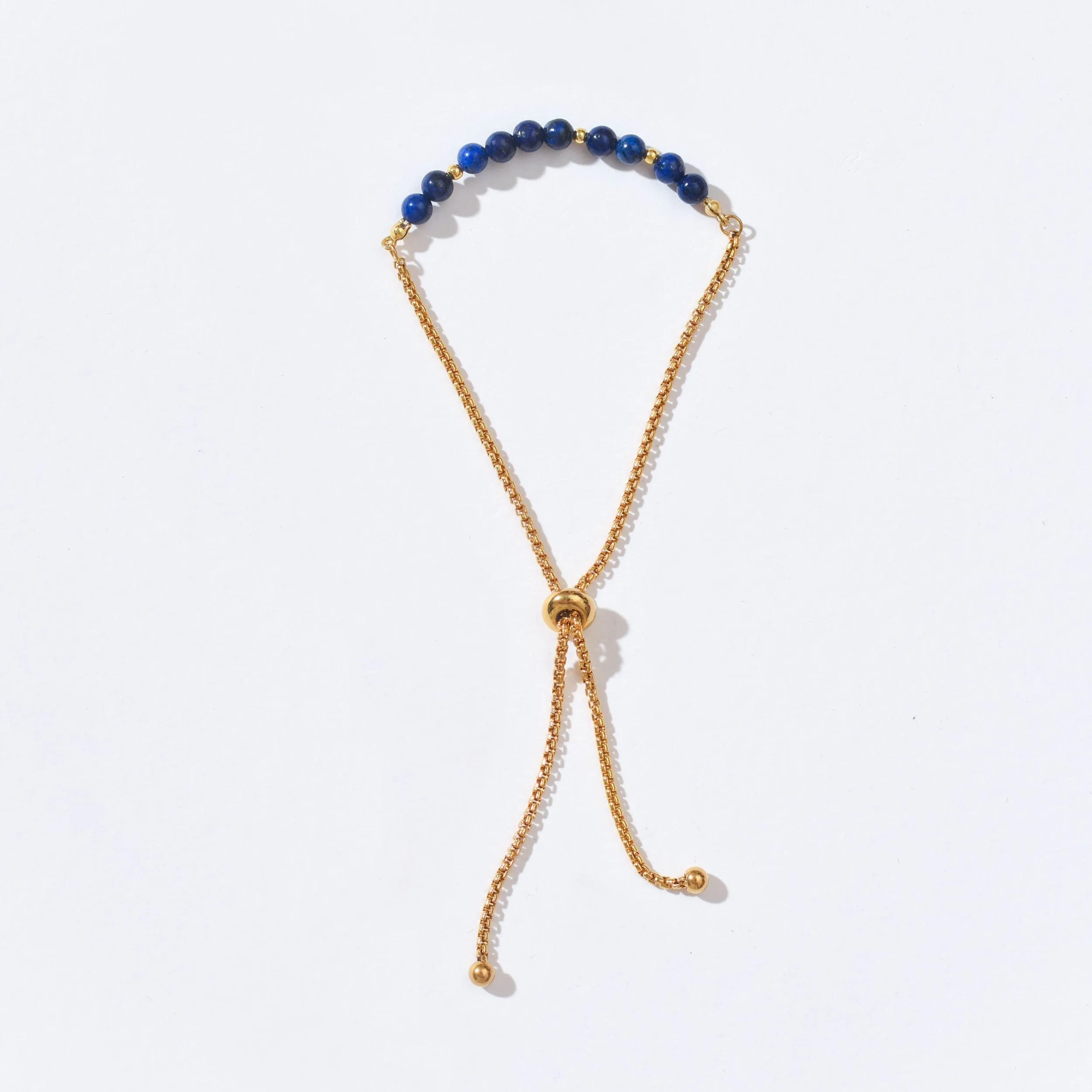 Jessa Adjustable Bracelet |Lapis Lazuli