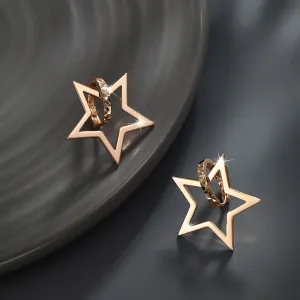 Jewelry New Niche Fashion Star Earrings Women's Simple Earrings Exquisite Small High-end Temperament Earrings