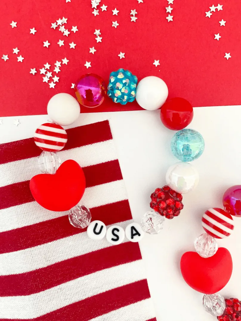 July 4th USA Bracelet