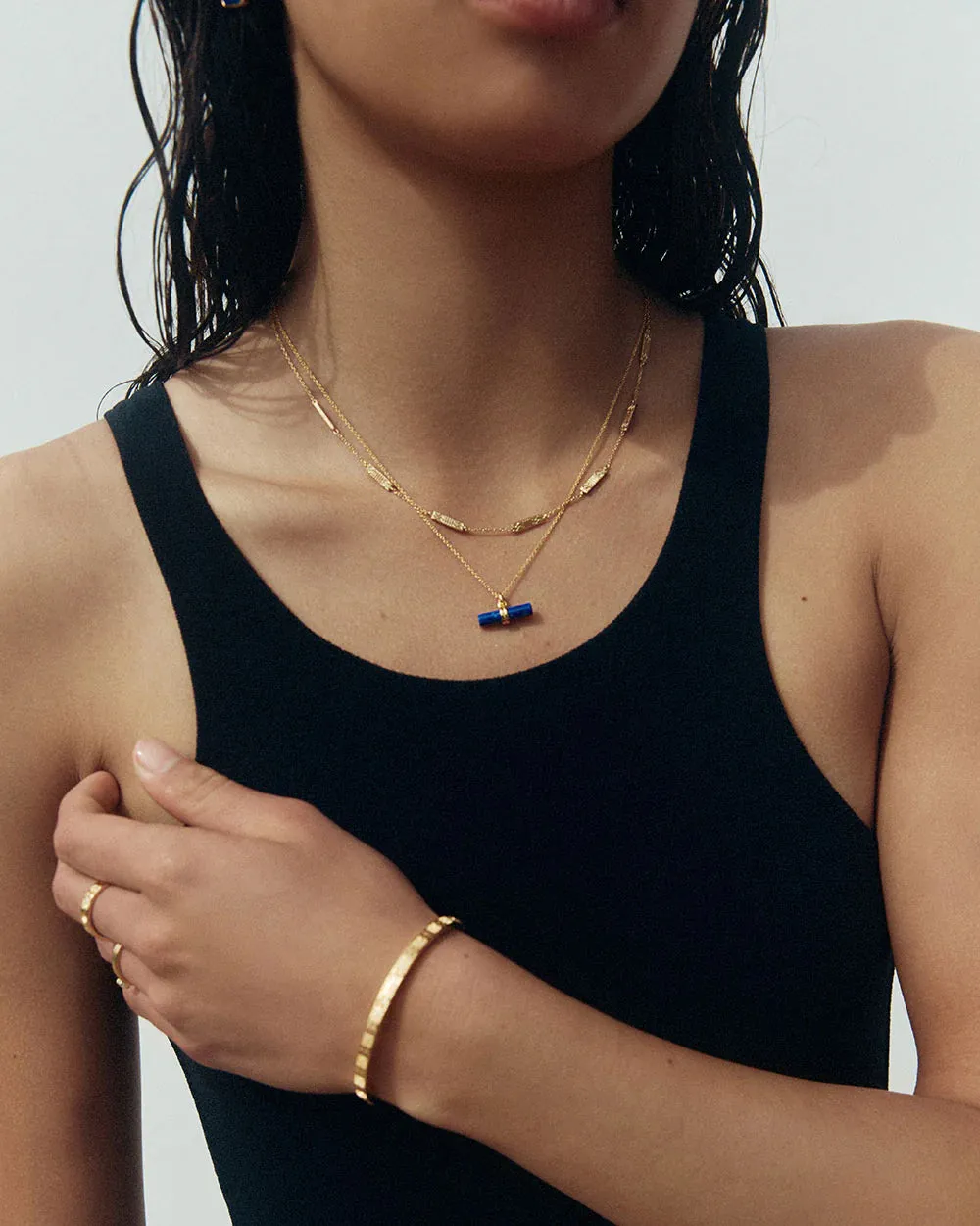 Kirstin Ash Glisten Cuff - Gold