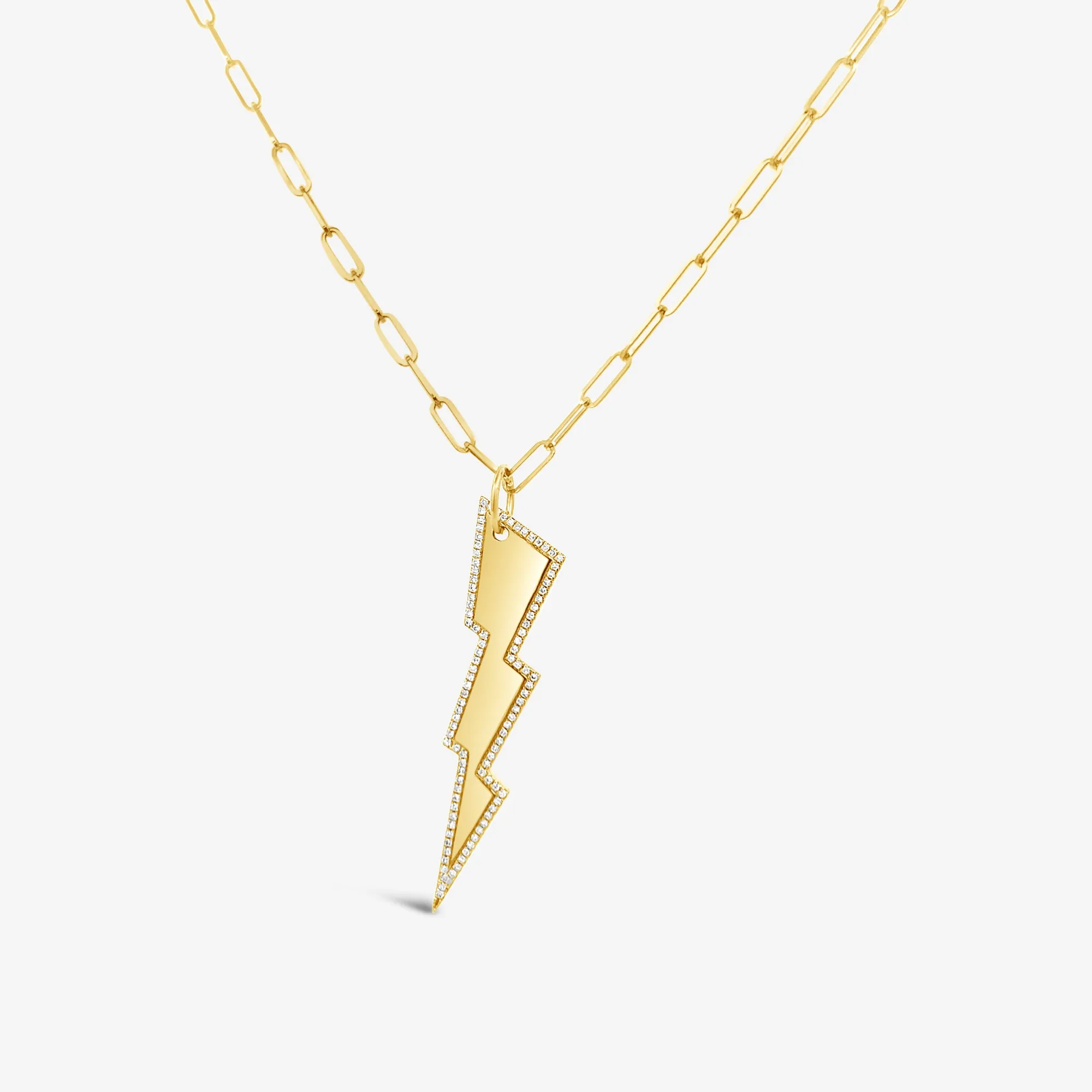 Lightning Bolt Diamond Pendant