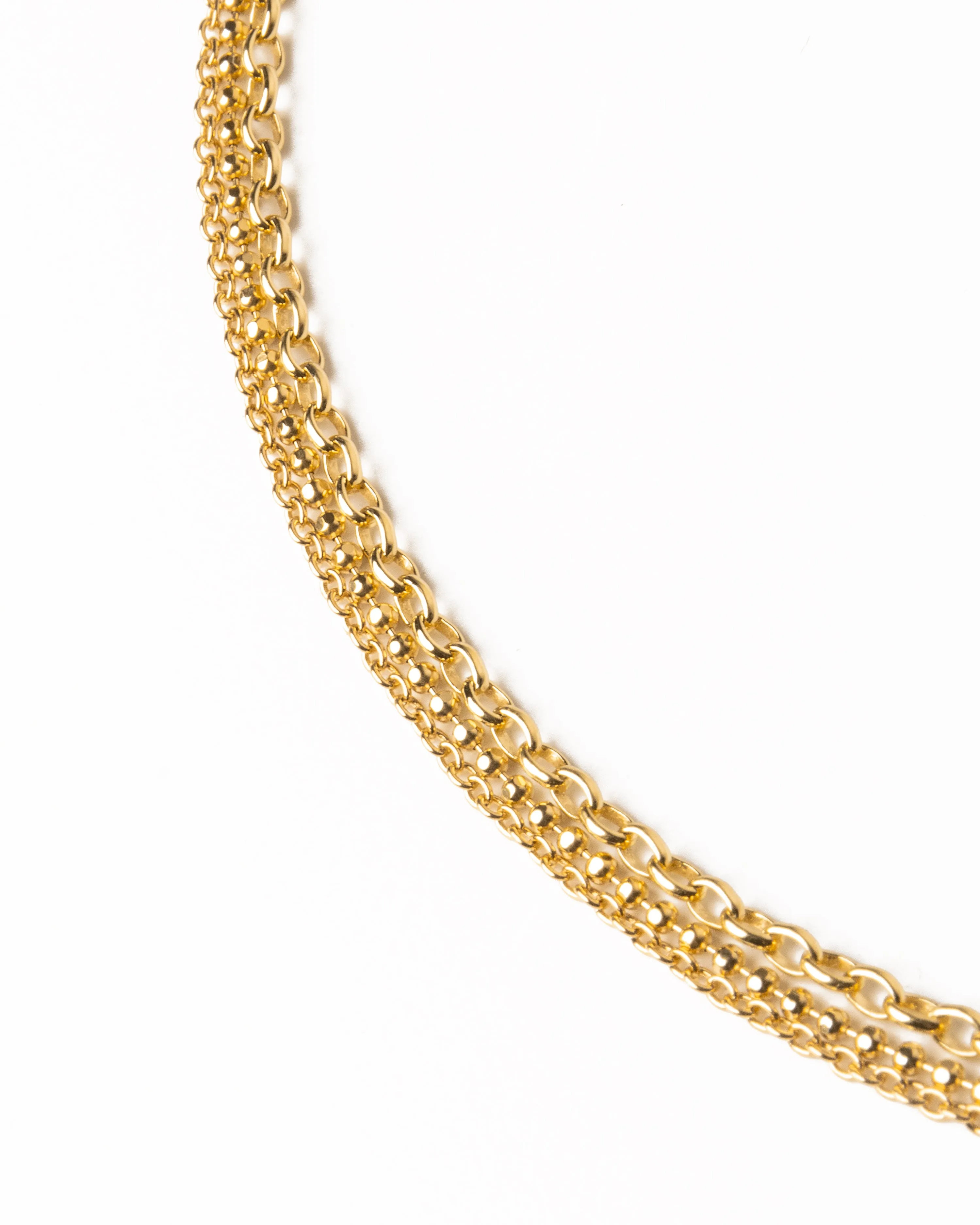 Loop Chain Gold Necklace