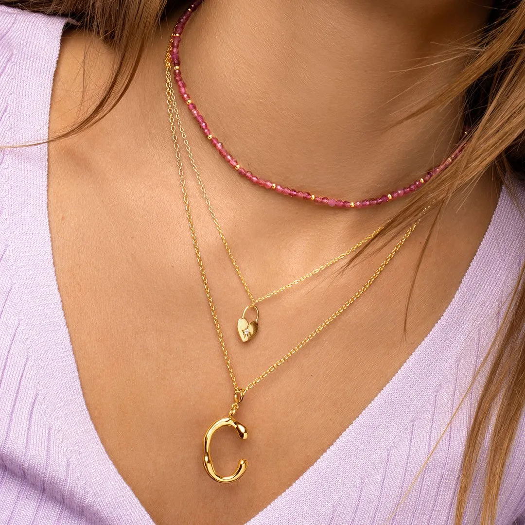 Loop Chain Gold Necklace