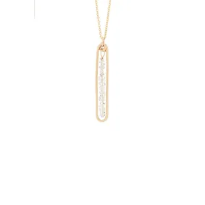Lyric Herkimer Diamond Necklace in Gold Fill