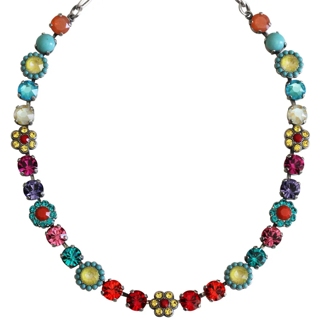 Mariana "Poppy" Silver Plated Must-Have Blossom Necklace Crystal Necklace, 3173/4 M1909