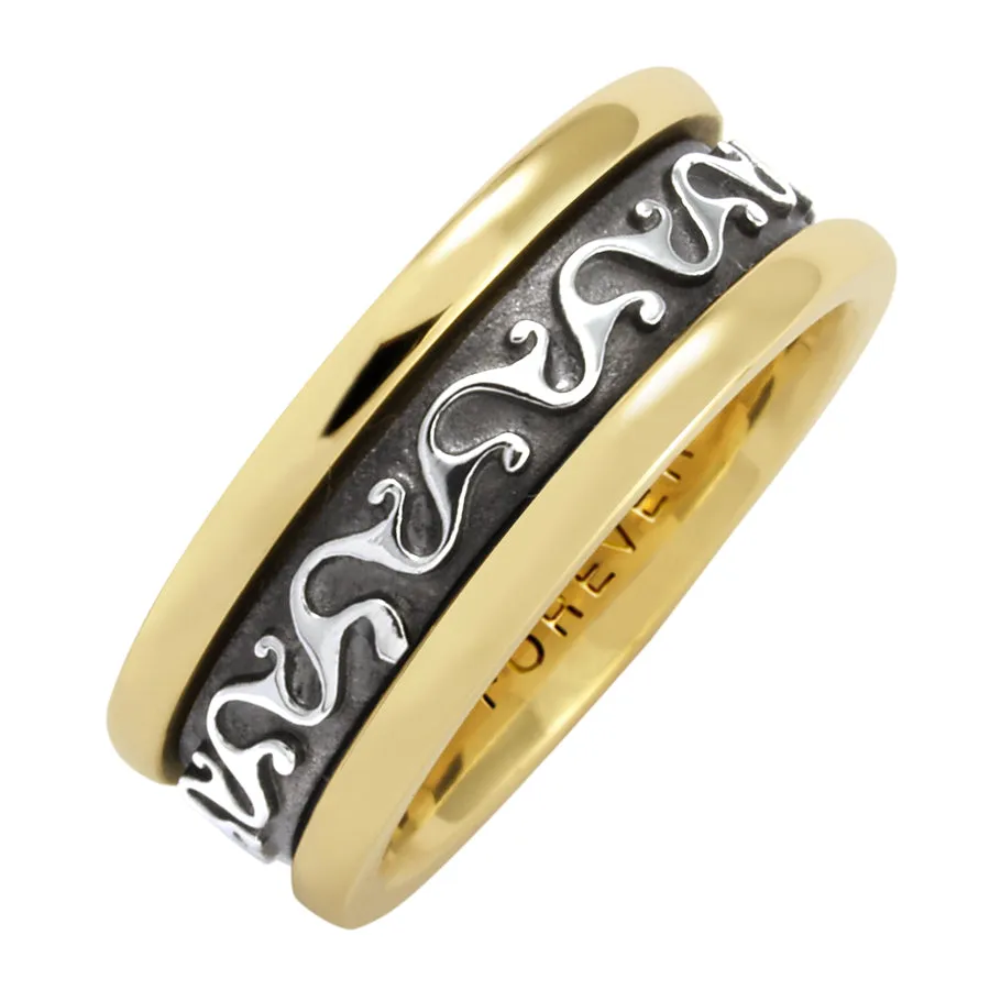 MEN'S "CELTIC SCROLL" WEDDING BAND