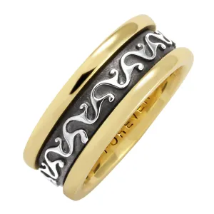 MEN'S "CELTIC SCROLL" WEDDING BAND