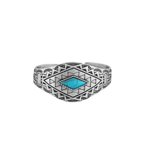 Montana Women's Silversmith Blanket Statement Turquoise Cuff Bracelet