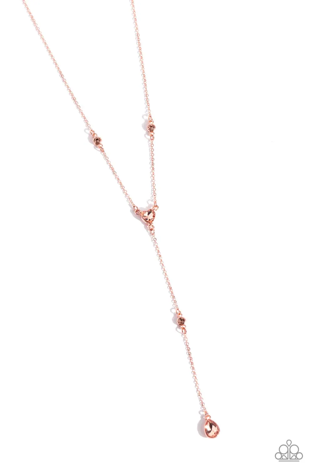 Necklaces Lavish Lariat - Copper N2299