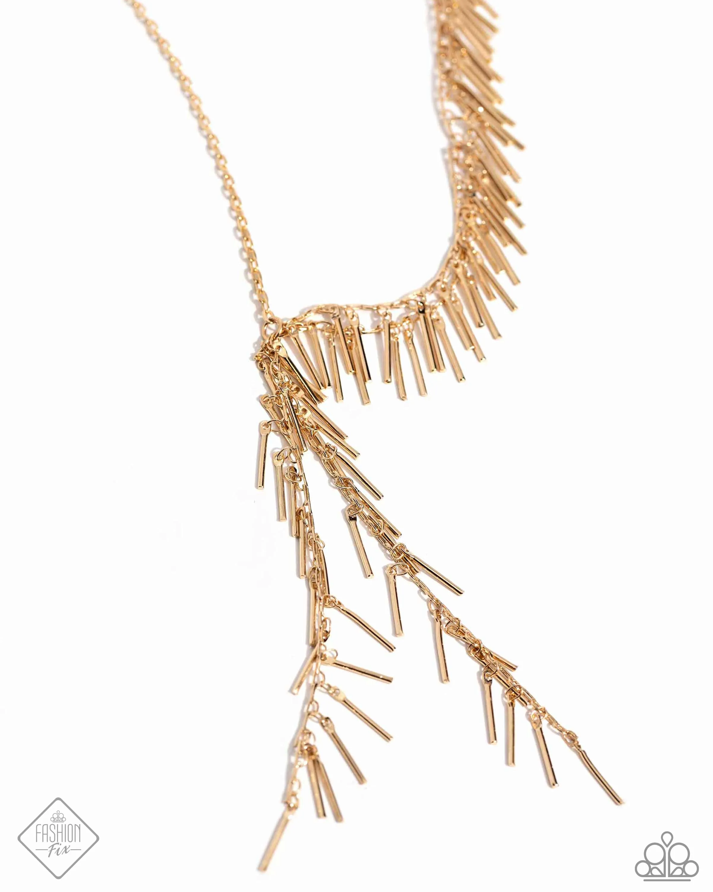 Necklaces Linear Leap - Gold