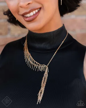 Necklaces Linear Leap - Gold