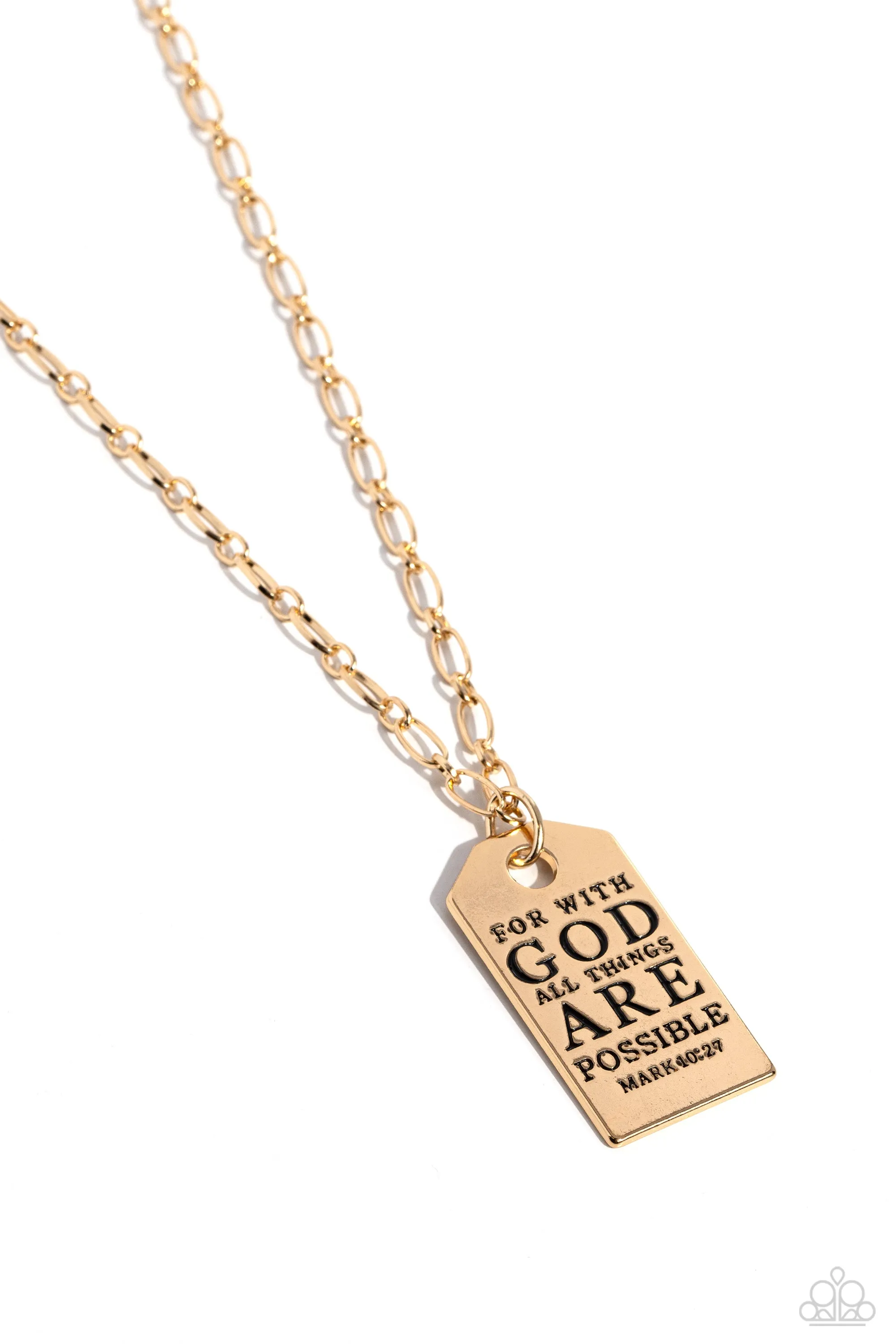 Necklaces Possible Pendant - Gold Inspirational N2224