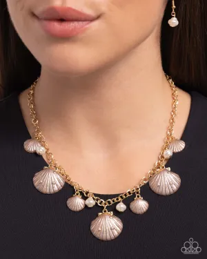 Necklaces Seashell Sophistication - Brown SU2