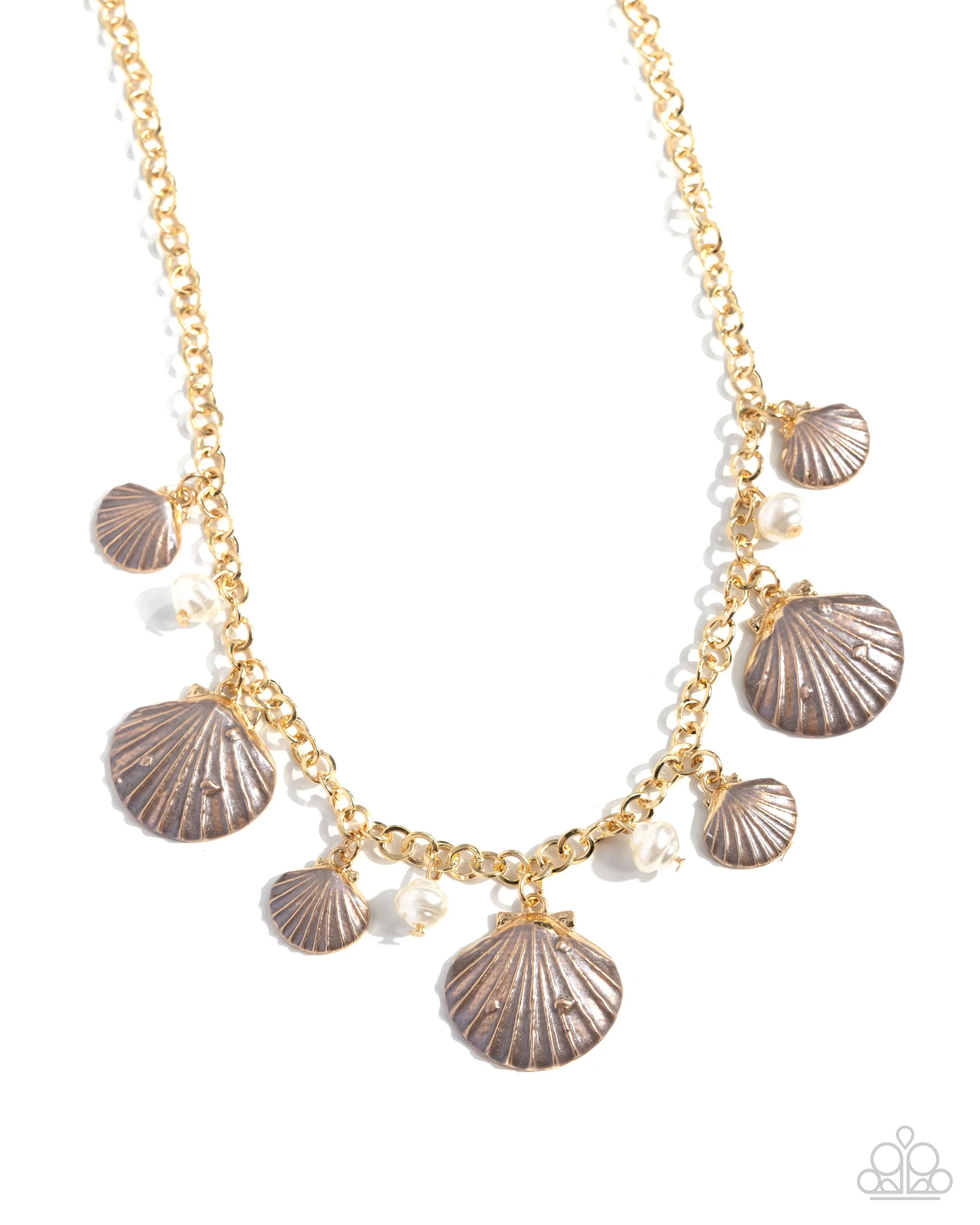 Necklaces Seashell Sophistication - Brown SU2