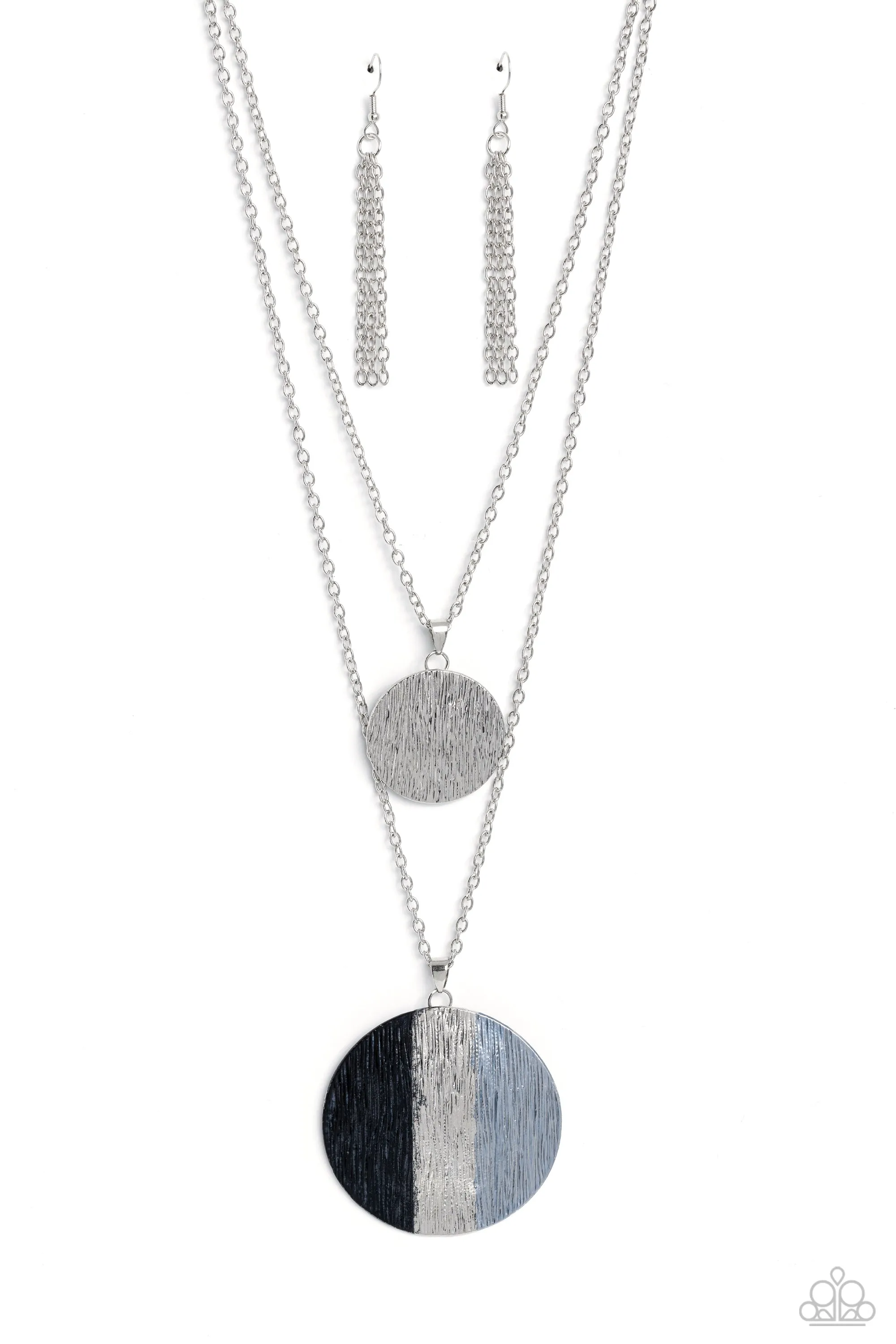Necklaces Striped Style - Silver N2197