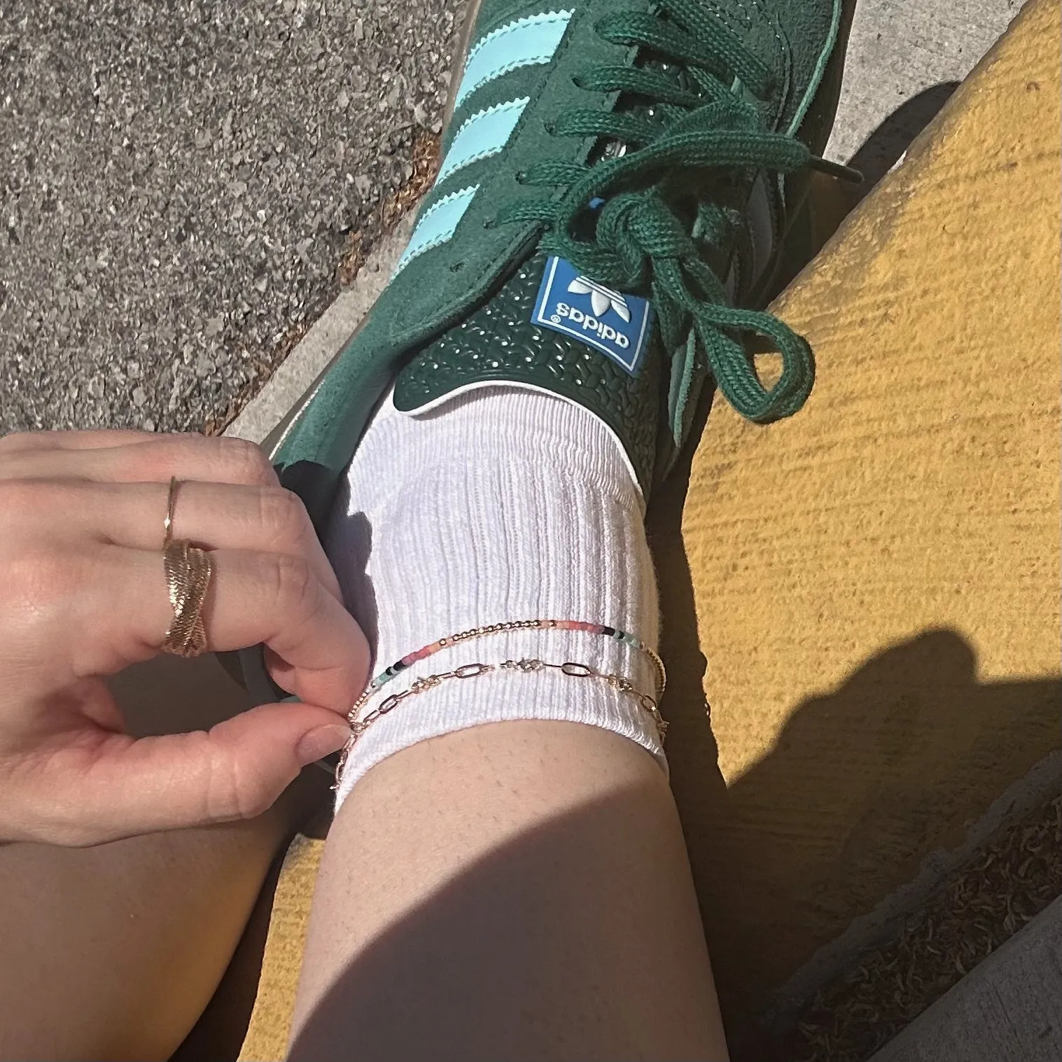 Petal Beaded Anklet