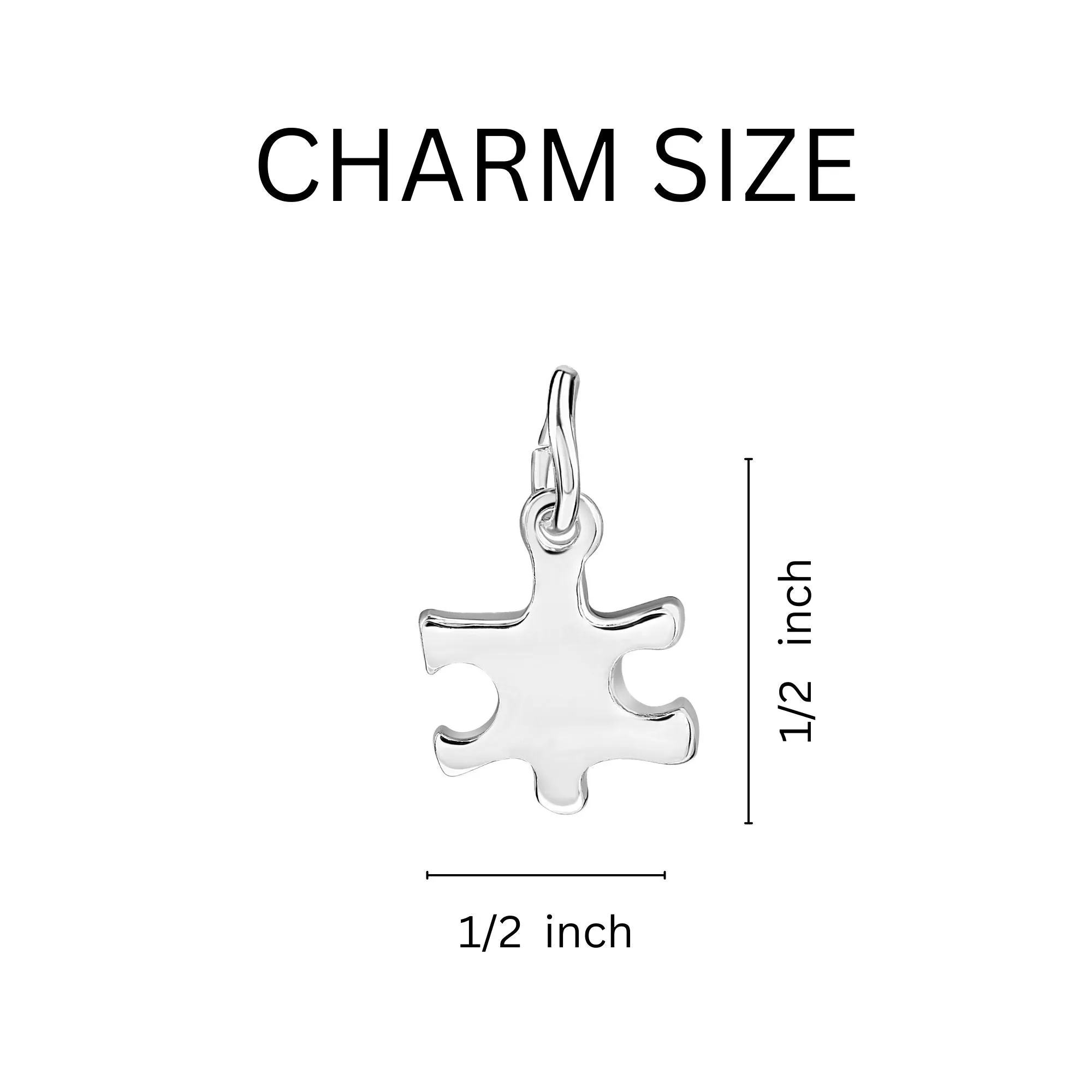Puzzle Piece Autism Awareness Stretch Bracelets
