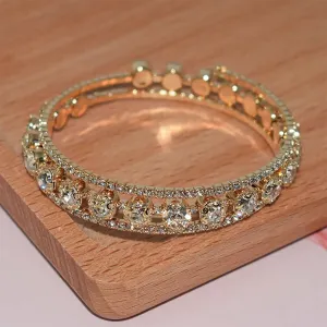 Radiant Wrap Bangle in 14k Gold Over Sterling Silver