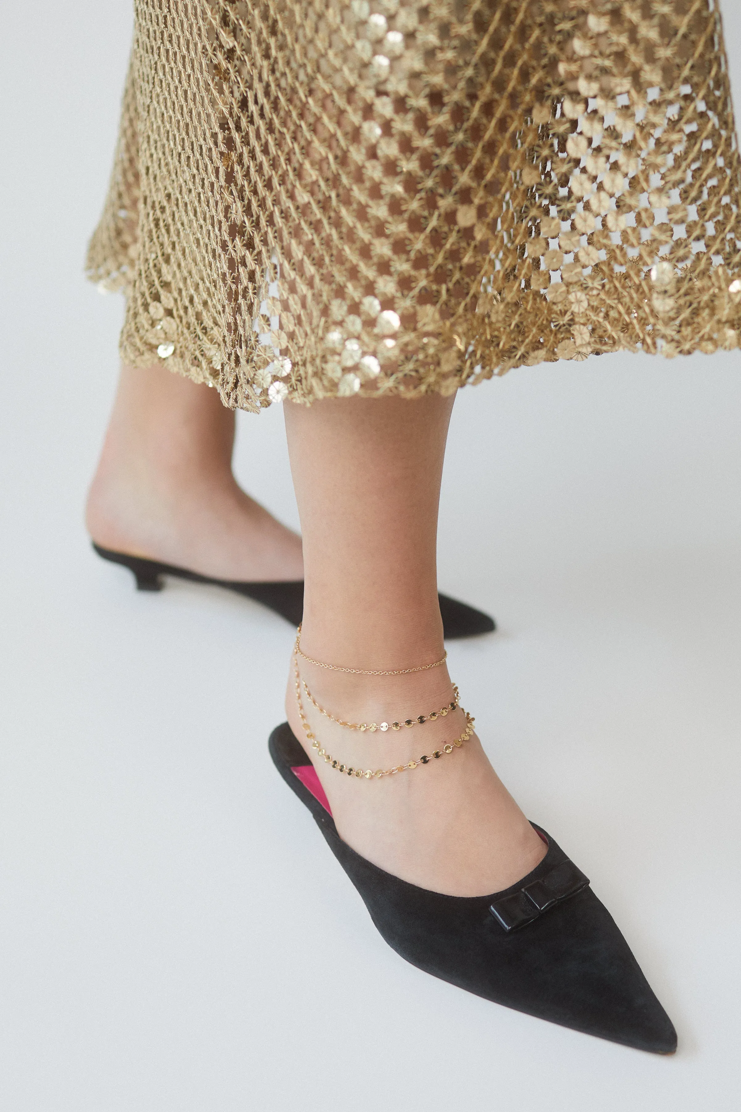 ROSALIA LAYERED COIN ANKLET