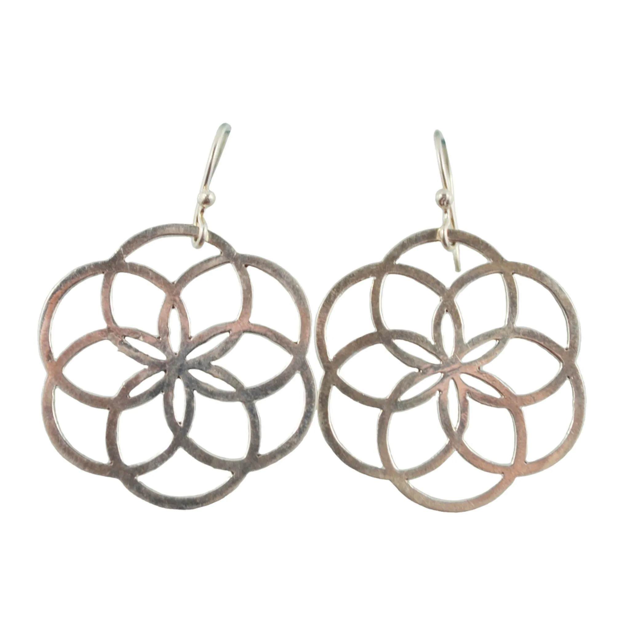 Seed of Life Silver Earrings
