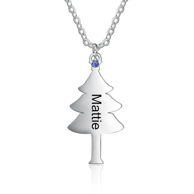 Set Of 6 Tree BFF Necklaces With Birthstone