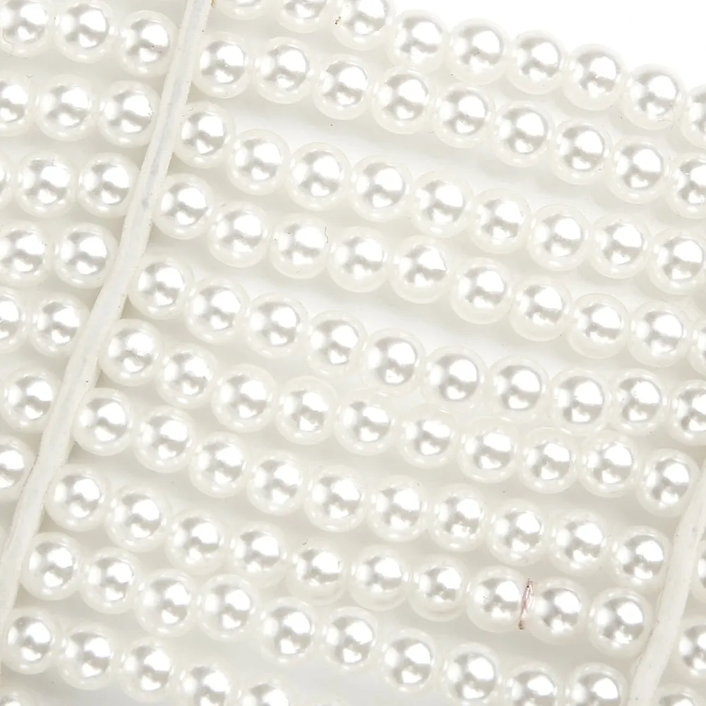 Sexy Pearl Body Chain For Women Necklaces Shawl Female Punk Style Beaded Collar Shoulder Sweater  Long Chain Bridal Body Jewelry