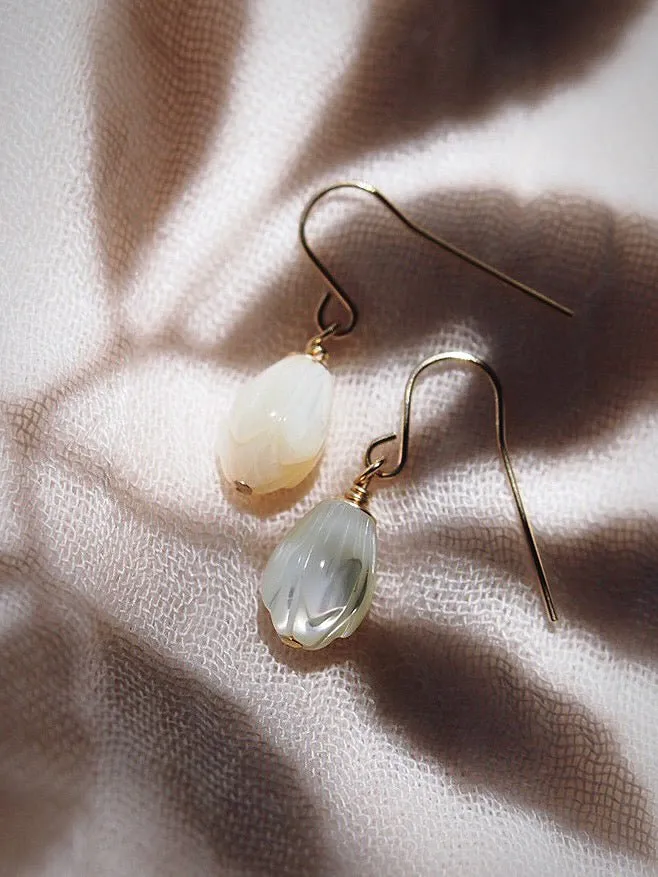 Simple Pikake Earrings - Kamakana