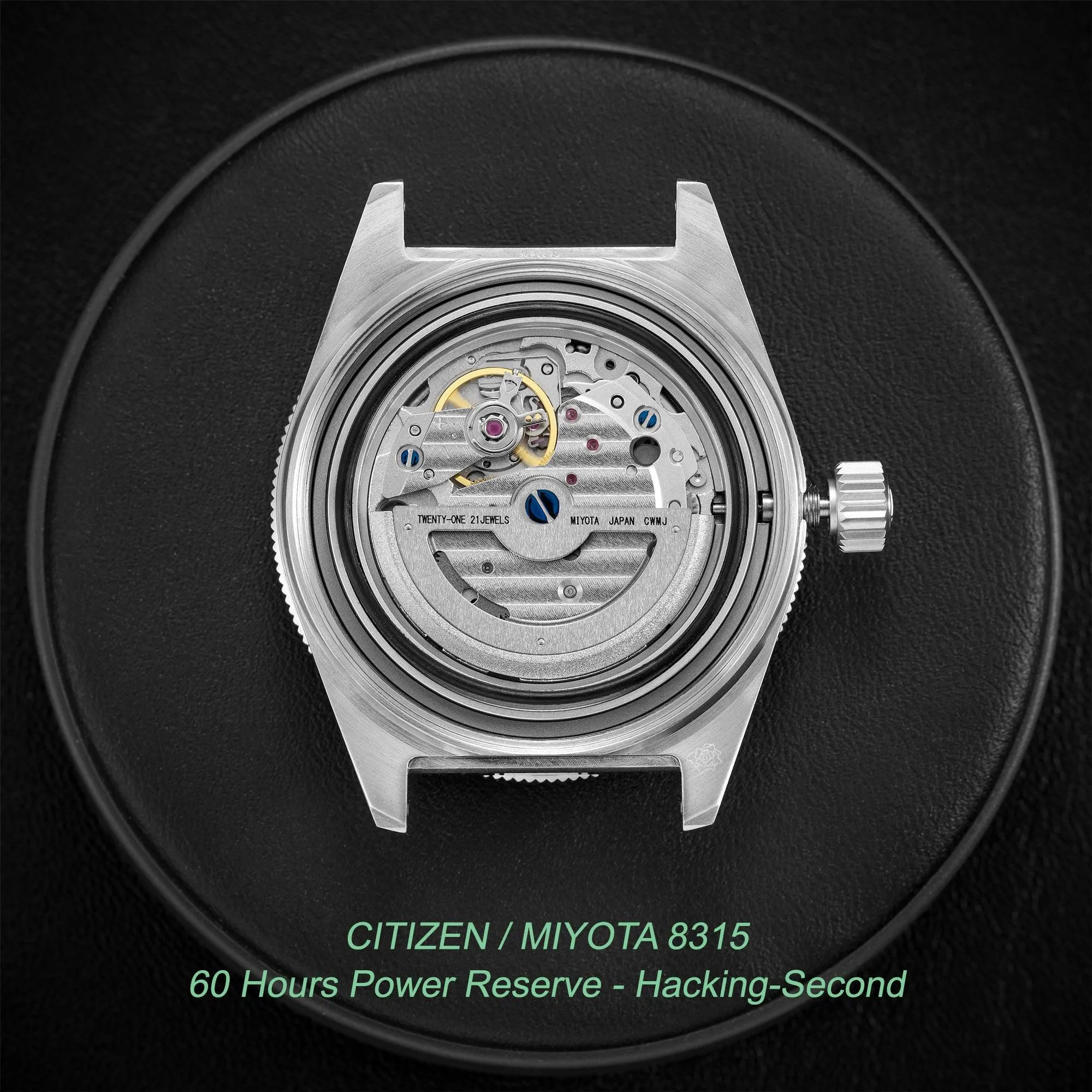 Skindiver Automatic Watch - Green Lum & Black Dial