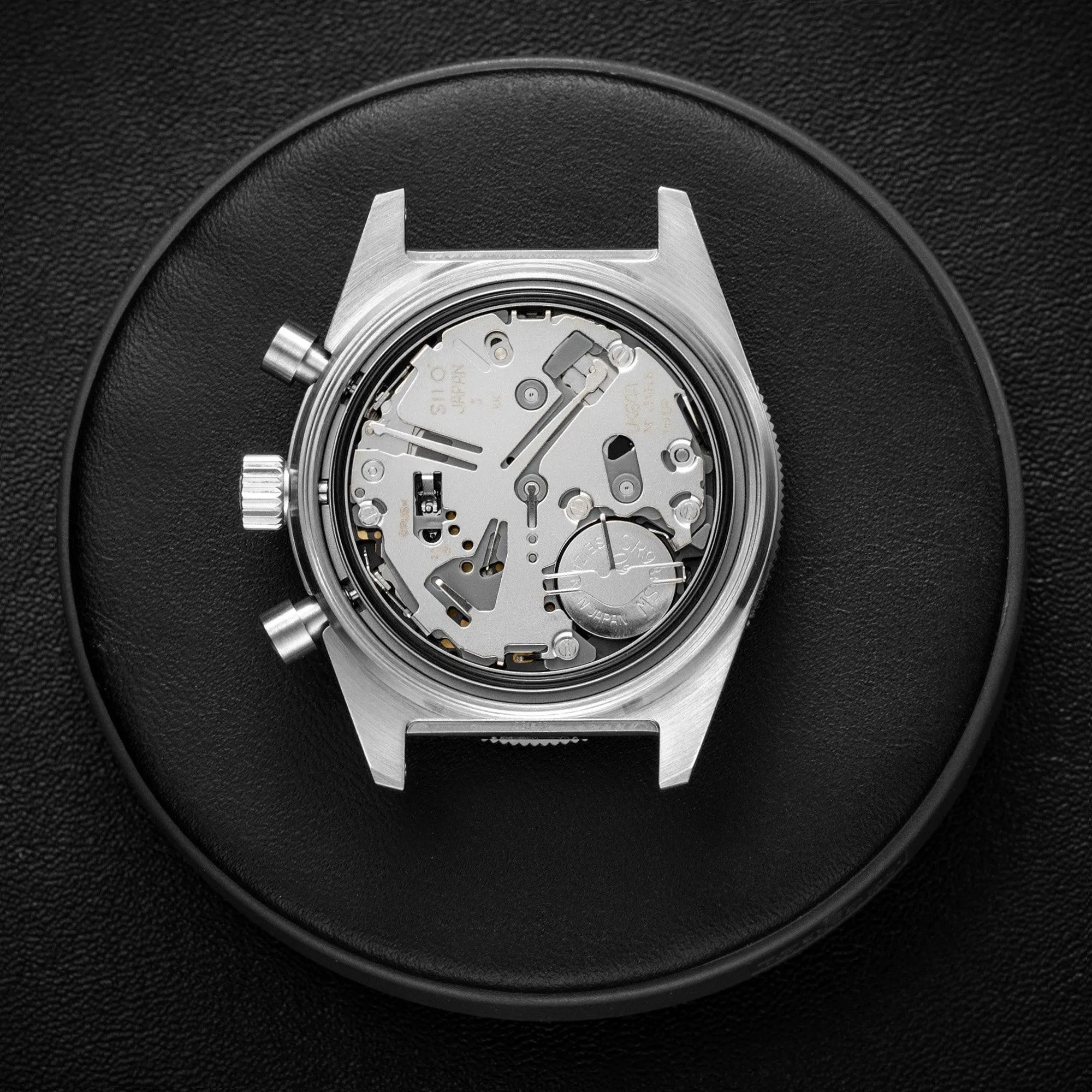 Skindiver WT Chrono-Mecaquartz Black Bezel Vintage Chronograph