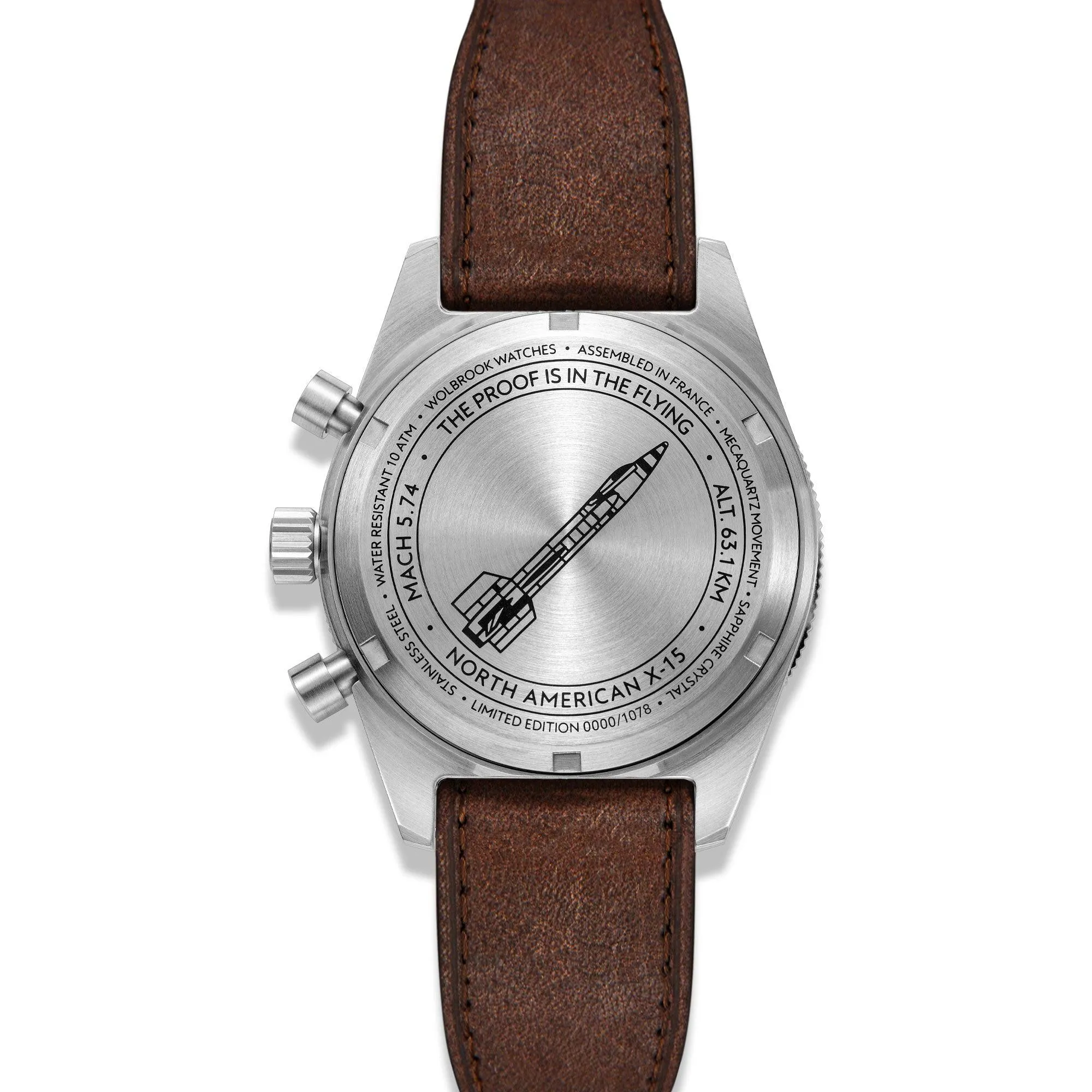 Skindiver WT Chrono-Mecaquartz Black Bezel Vintage Chronograph