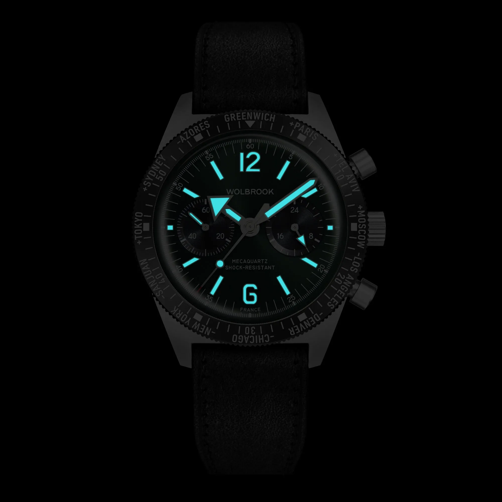 Skindiver WT Chrono-Mecaquartz Green Chronograph