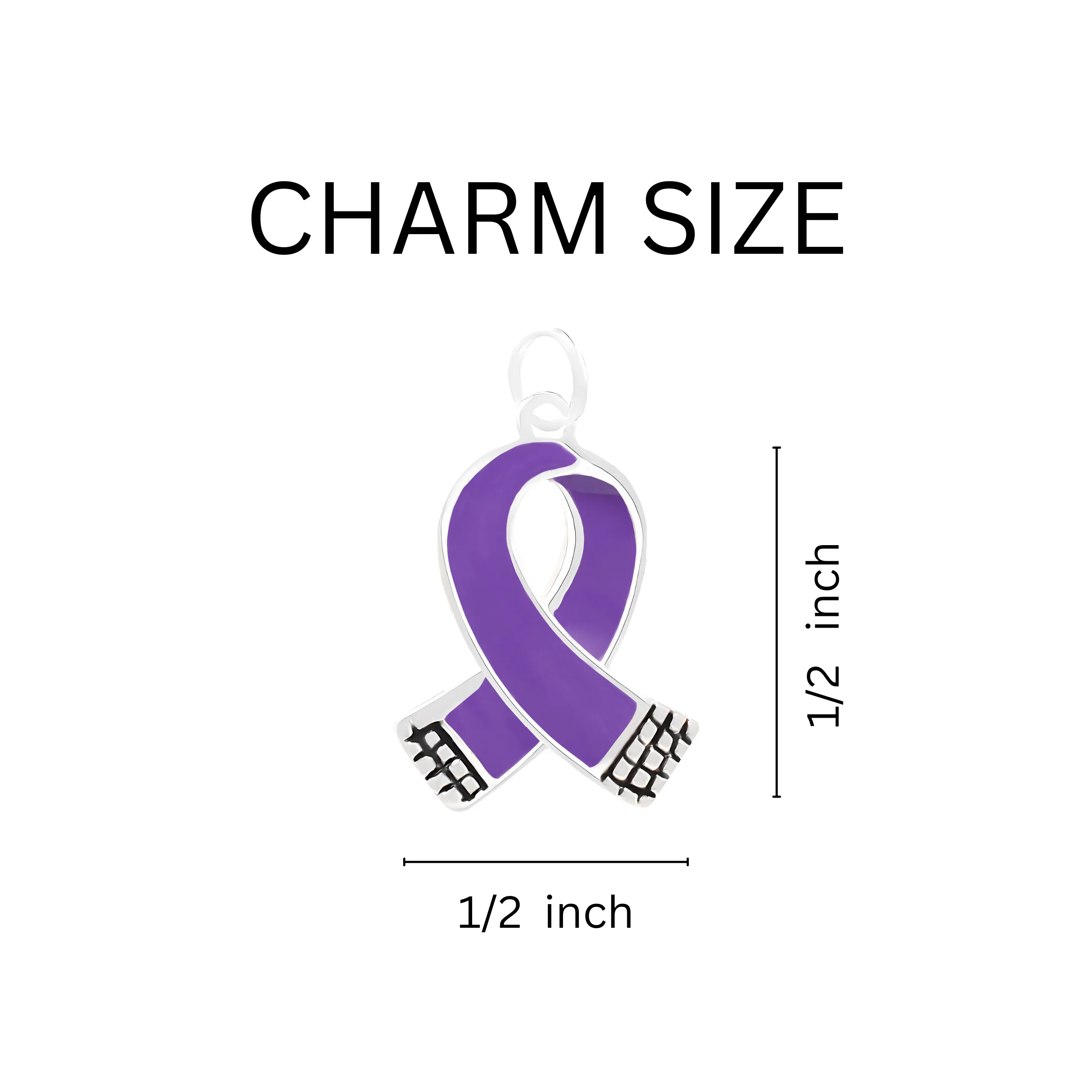 Small Size Purple Ribbon Necklaces