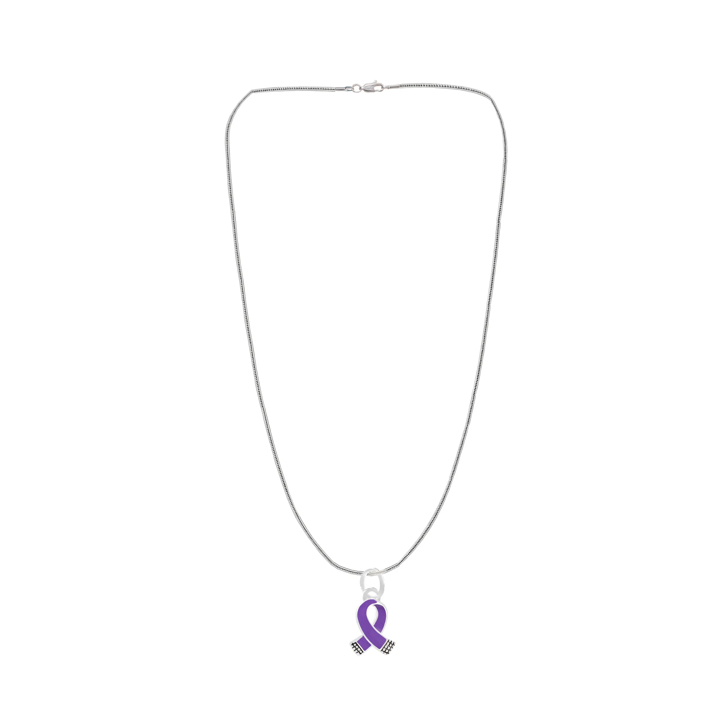 Small Size Purple Ribbon Necklaces