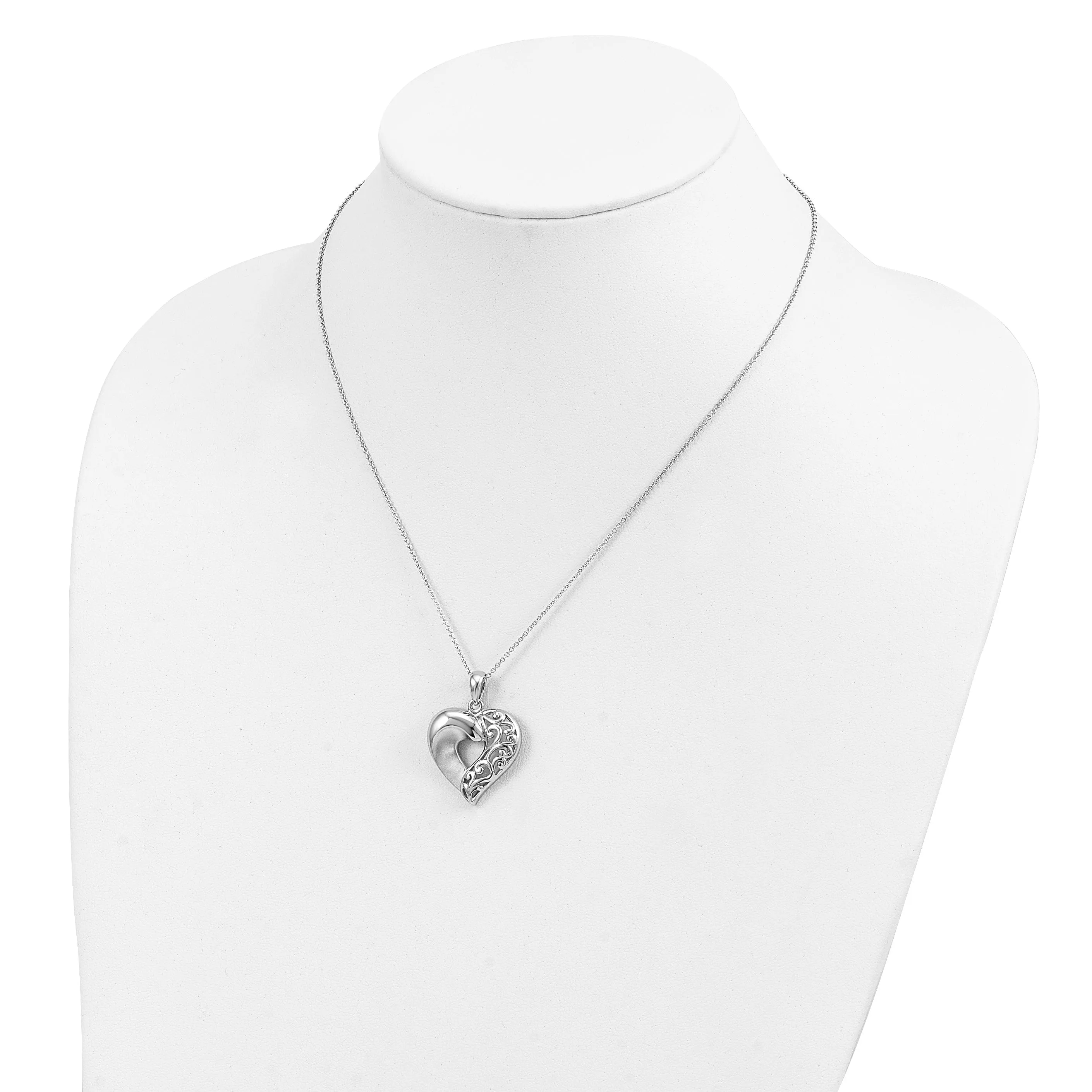 Sterling Silver Close To My Heart Necklace