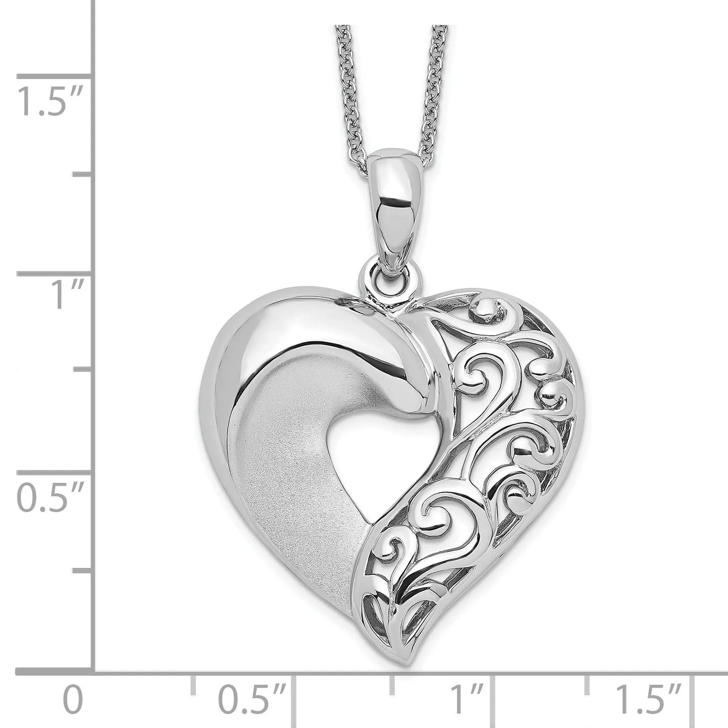 Sterling Silver Close To My Heart Necklace