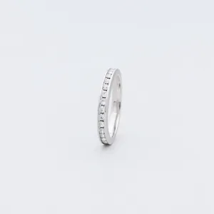 Sterling Silver CZ Paved Eternity Ring