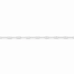Sterling Silver Fancy Anklet Bracelet