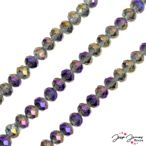 Thunder Polish Glass Strand 8x6mm in Twilight Shimmer