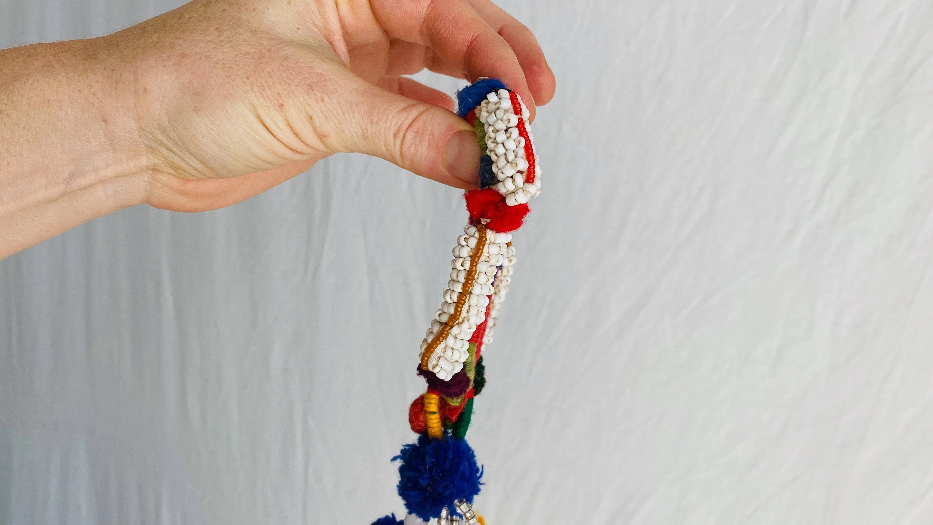 Two Vintage Banjara Tassel Bracelet. Tassels. 0195