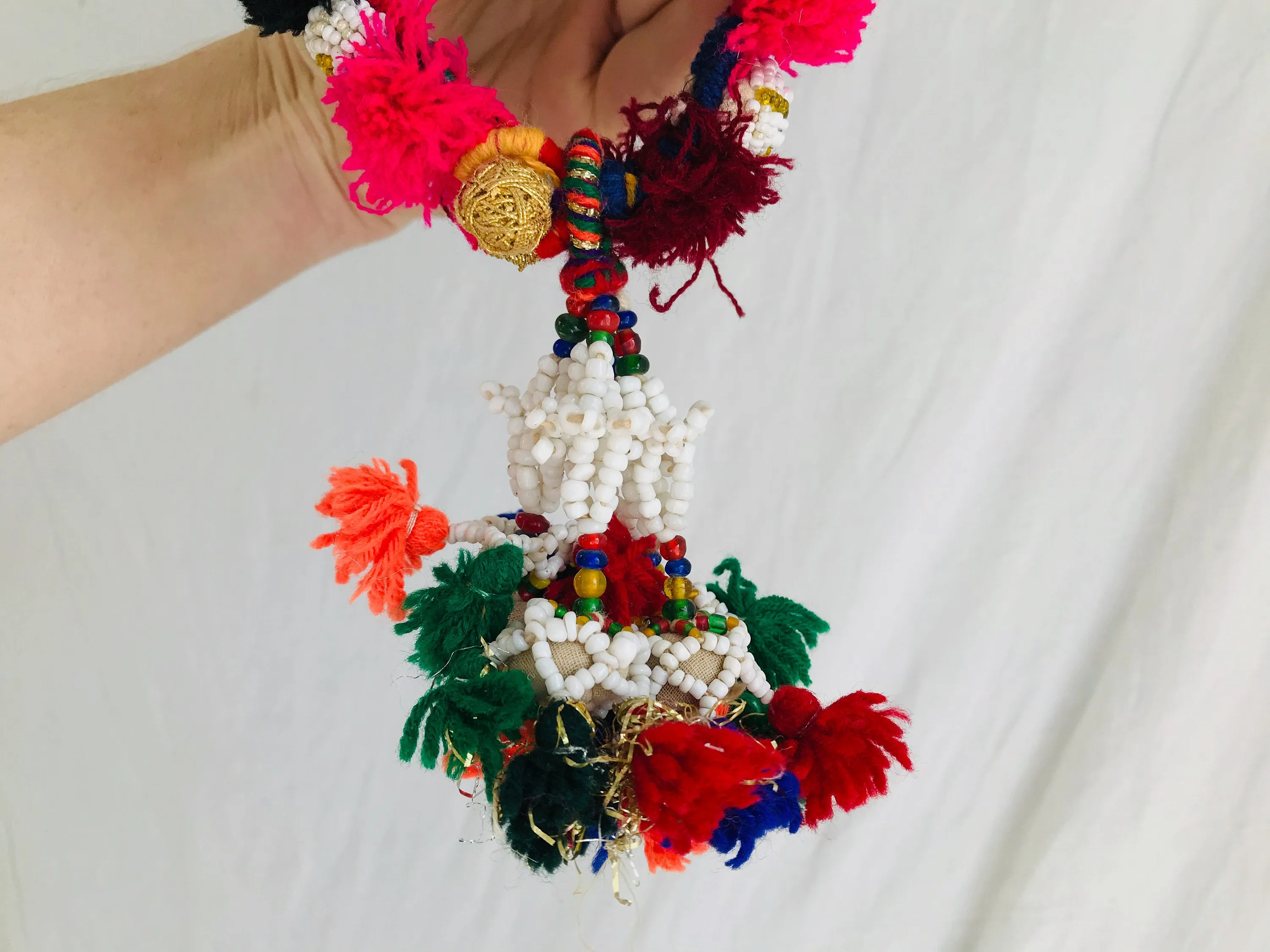 Two Vintage Banjara Tassel Bracelet.
