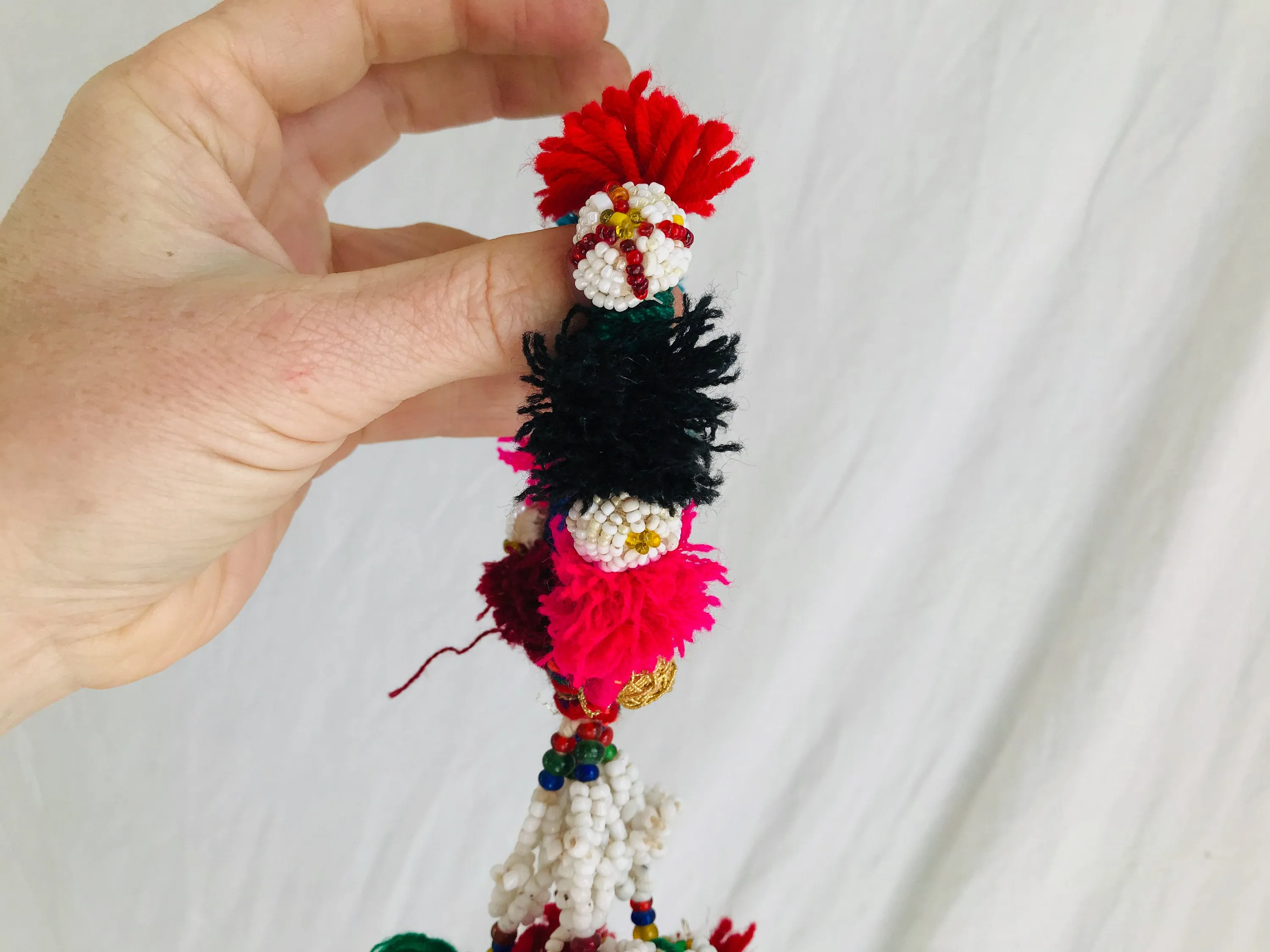 Two Vintage Banjara Tassel Bracelet.