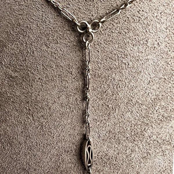 Vintage Fancy Link Y Chain Necklace