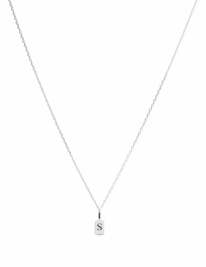 White Gold Letter S