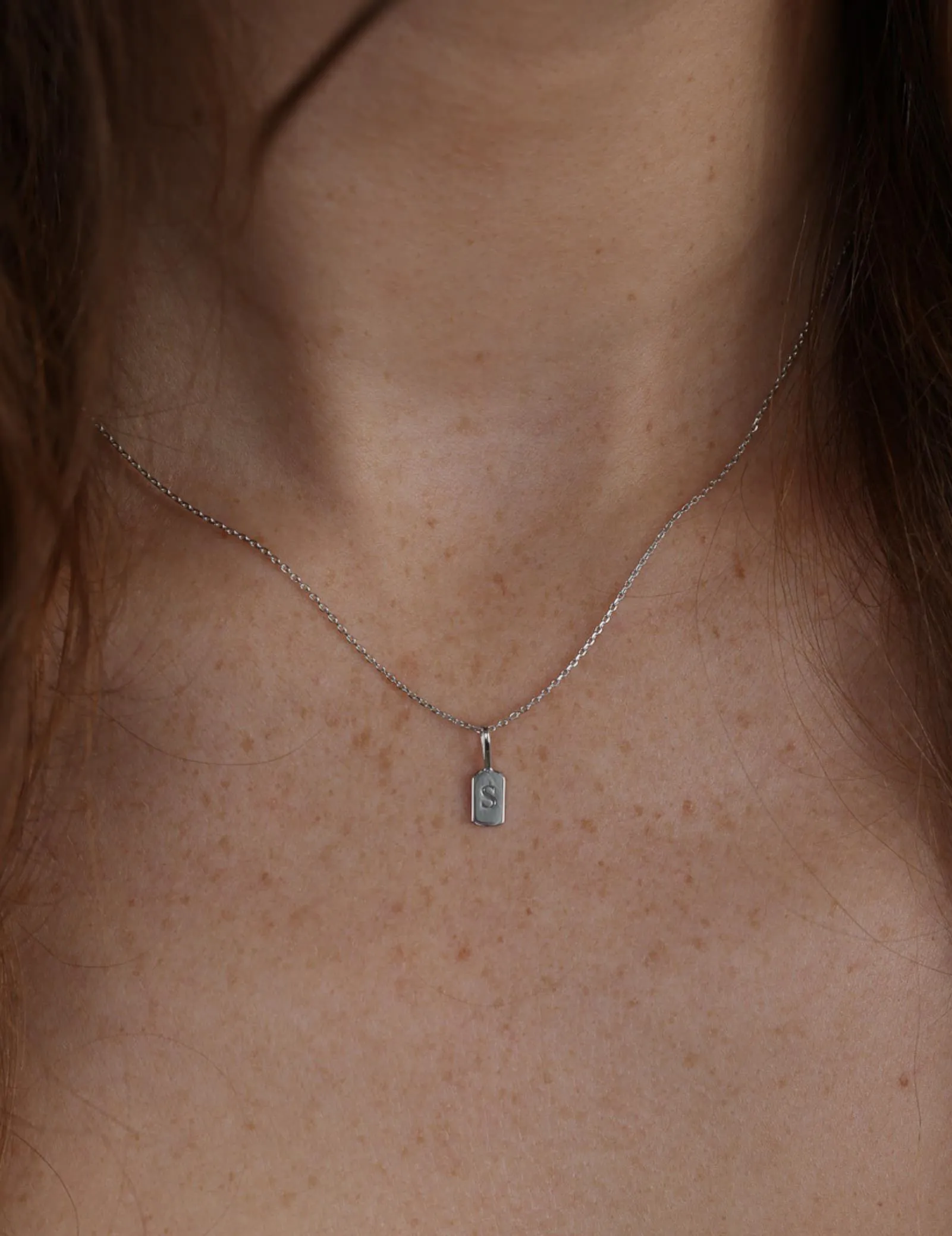 White Gold Letter S