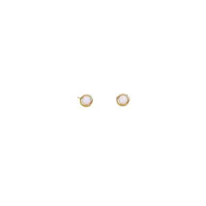 White Opal Simple Studs