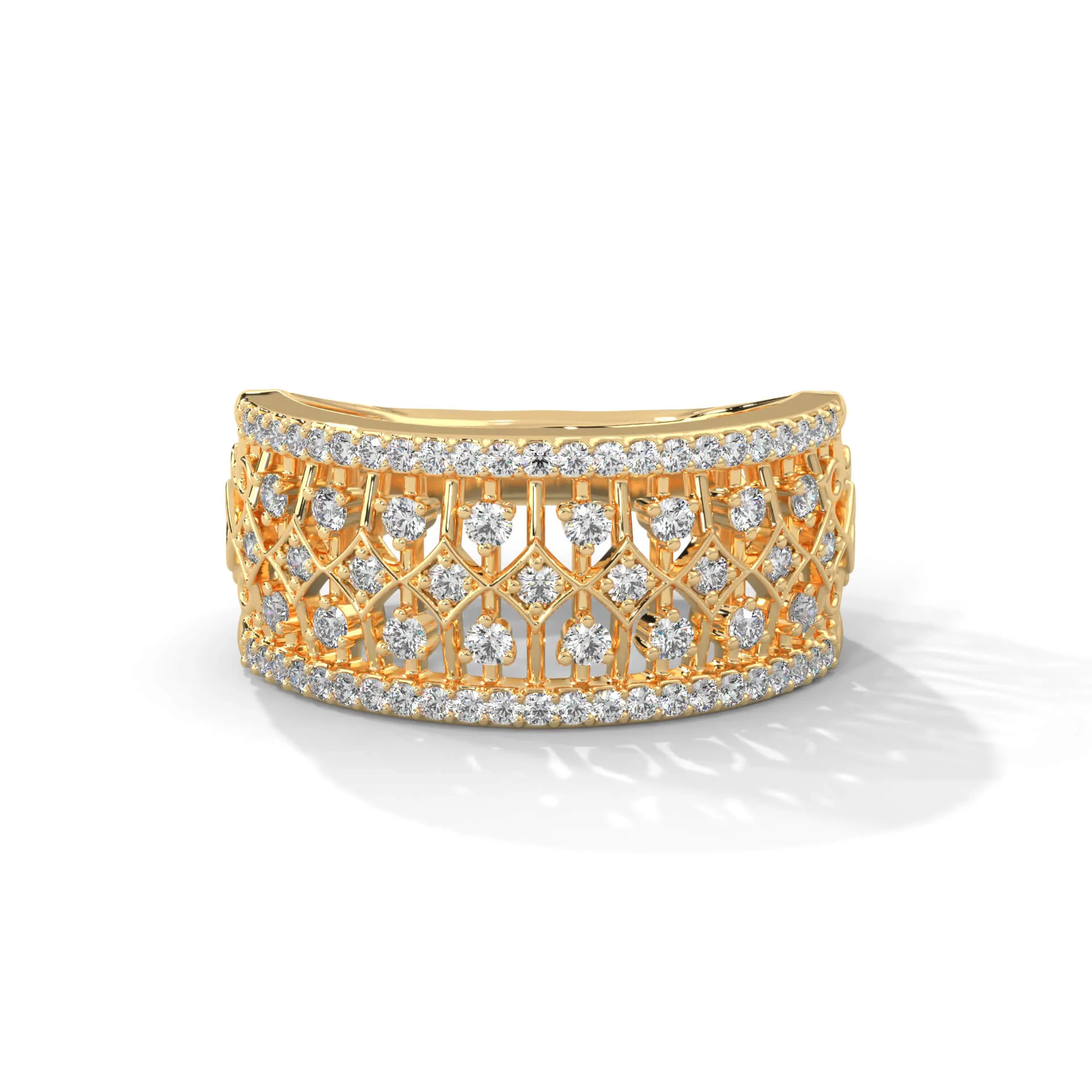 Yami Designer Silver Band | 22KT Gold Vermeil
