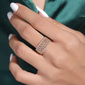 Yami Designer Silver Band | 22KT Gold Vermeil